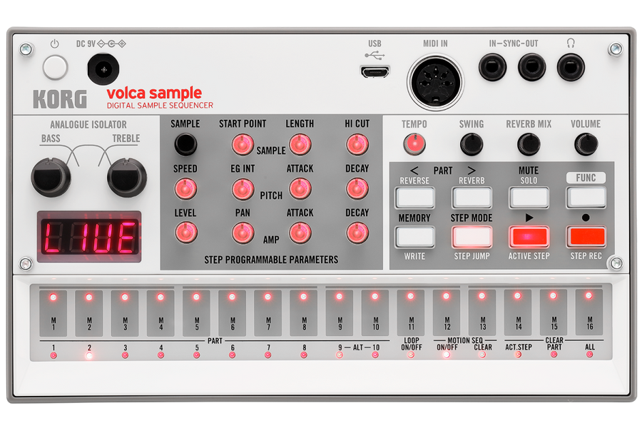 Korg Volca Sample v2 Digital Sample Sequencer