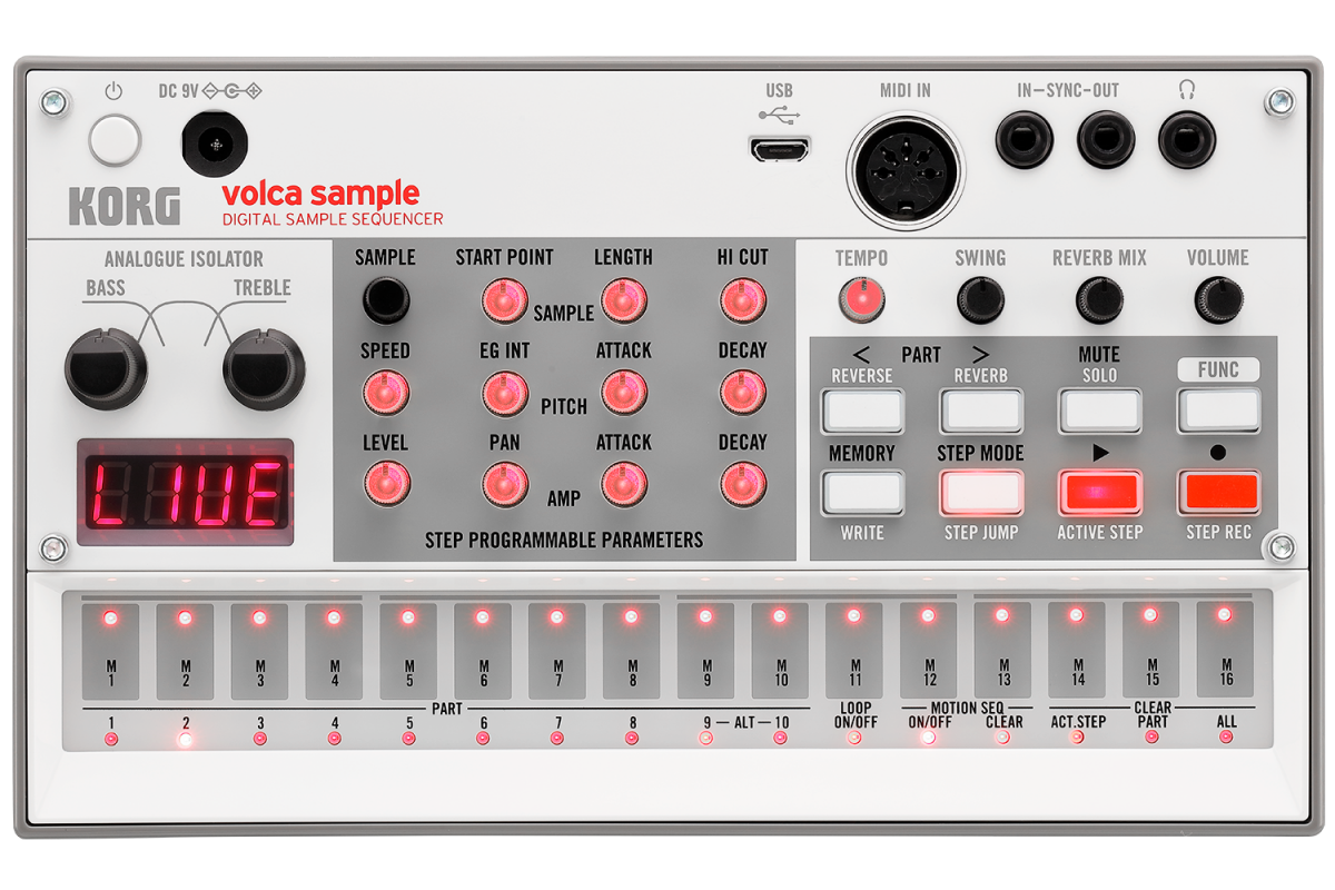 Korg Volca Sample v2 Digital Sample Sequencer