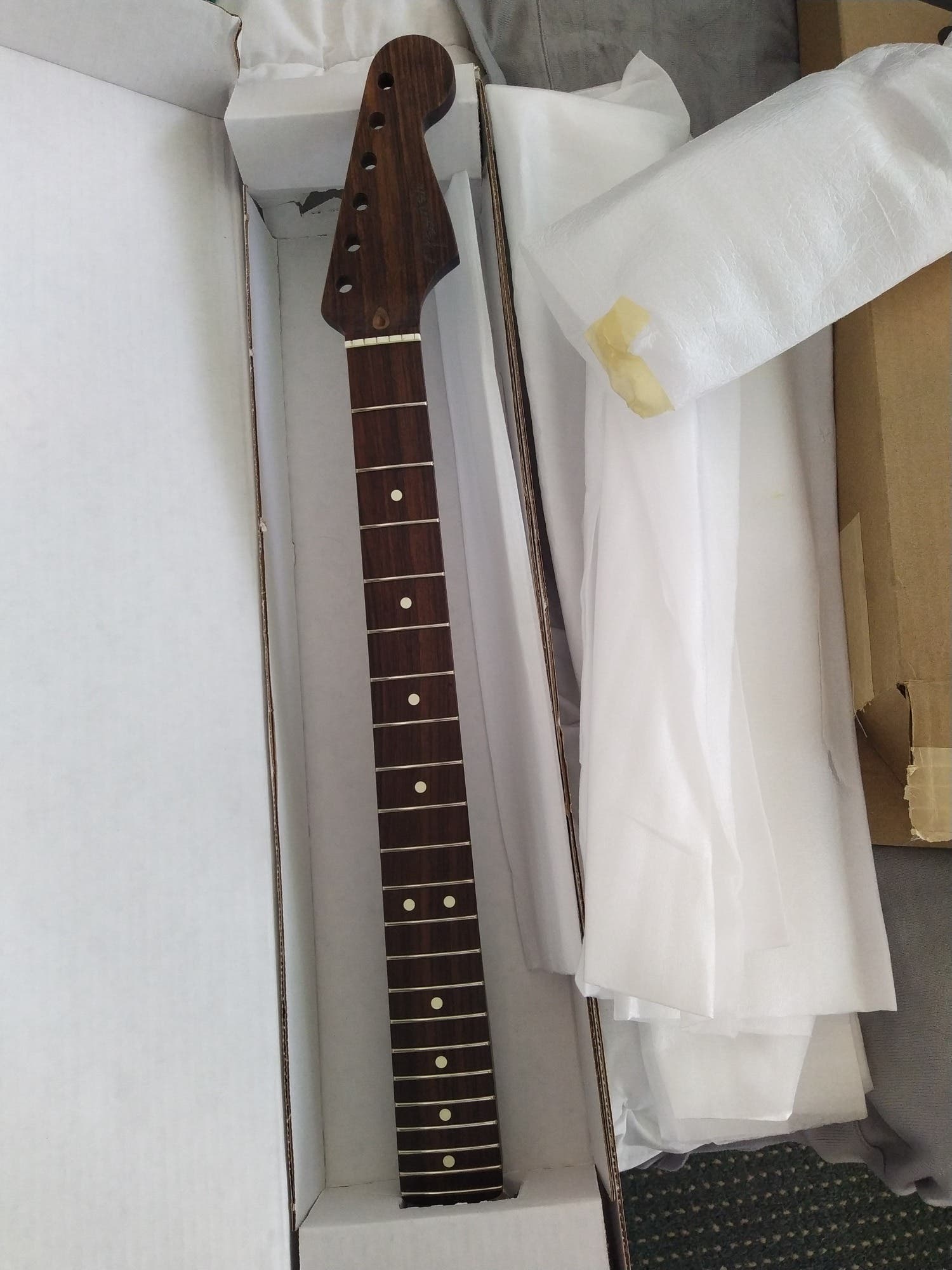 Partscaster - Lincoln Brewster Strat Body / Full RW Neck / Vegatrem / Gilmour & Hendrix Pickups w/DLX Case - Aztec Gold - Pre-Owned