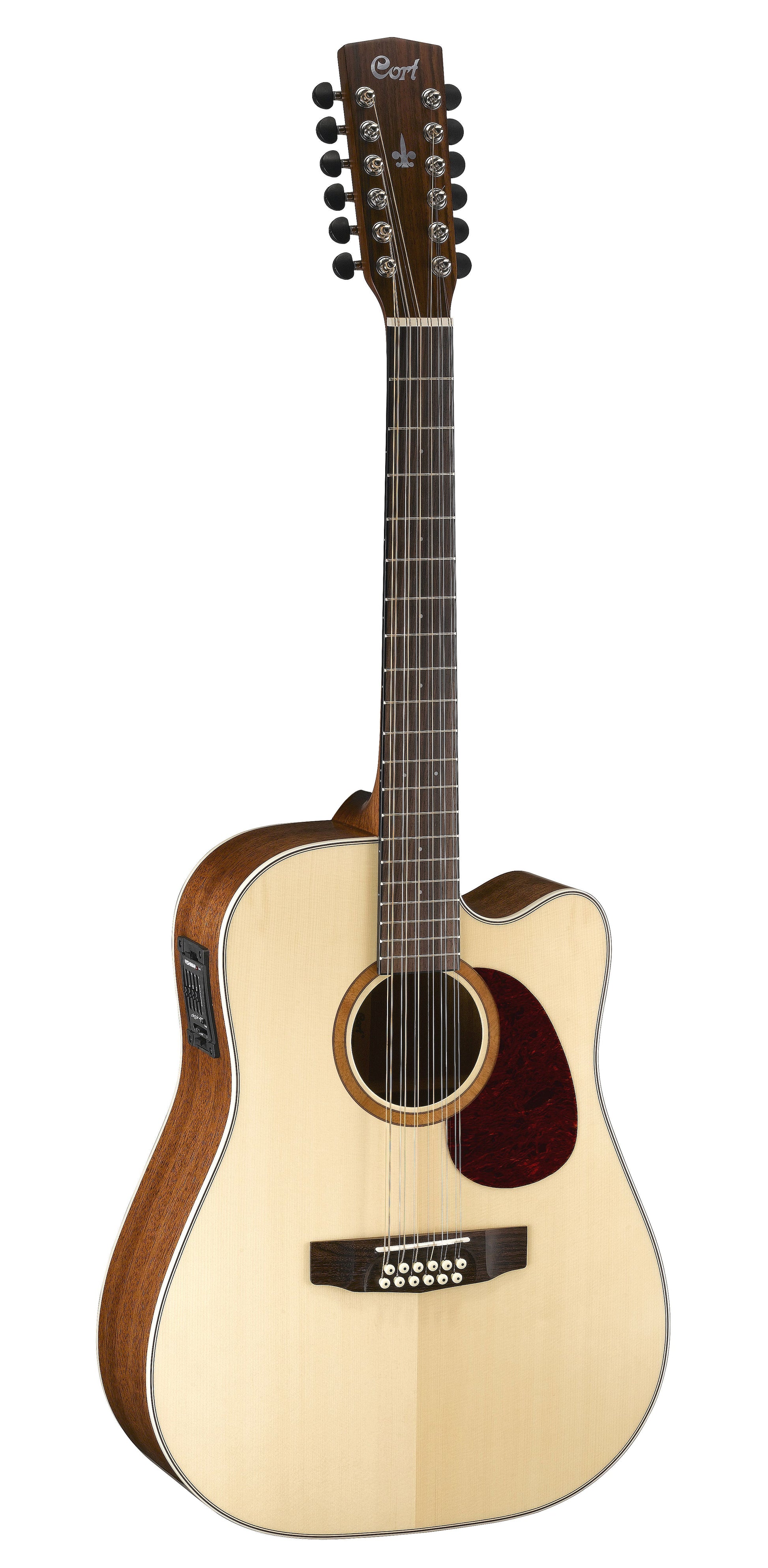 Cort MR710F-12 12 String Dreadnought with Cutaway and Pickup - Natural
