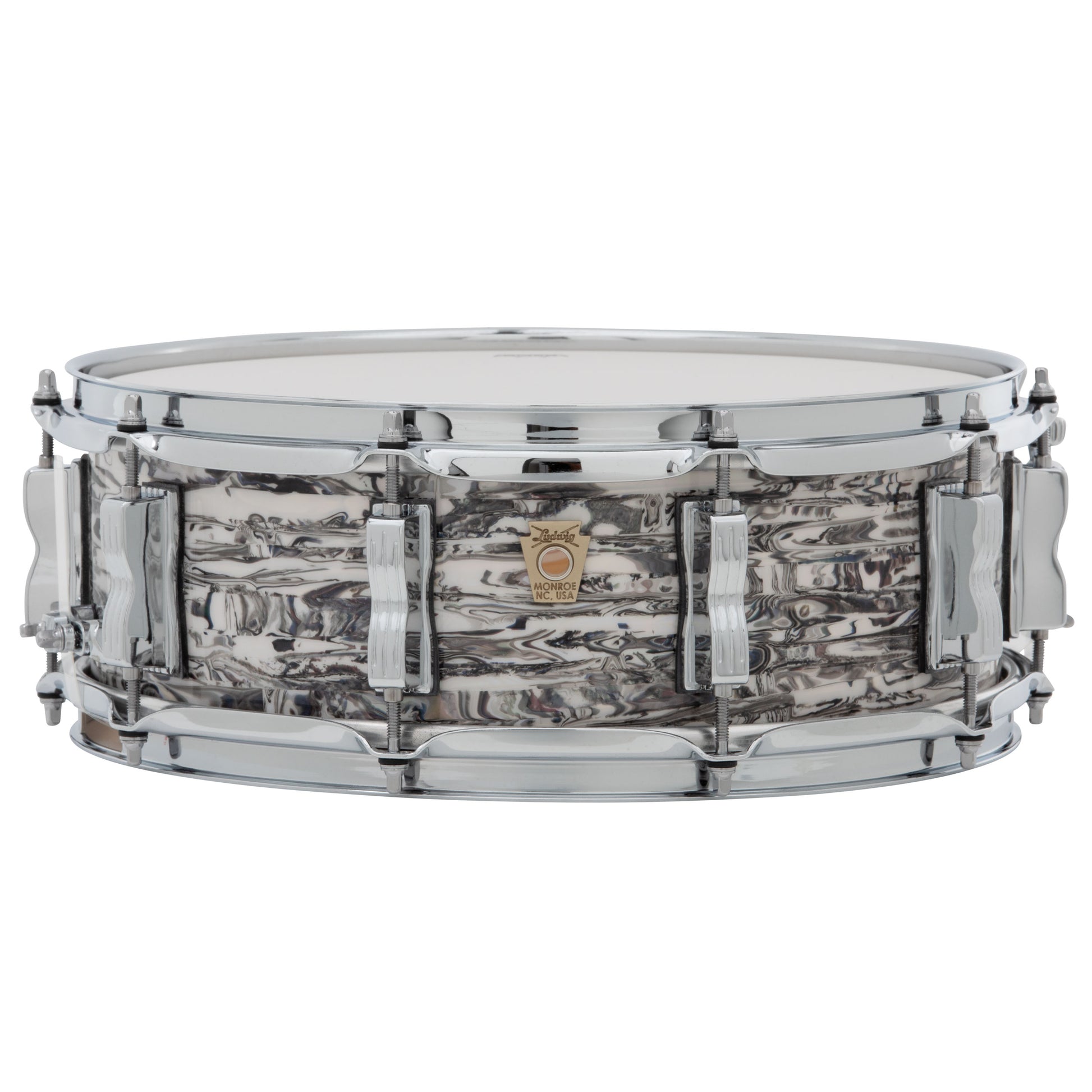 Ludwig Classic Maple Downbeat 14x5" Snare Drum - White Abalone - One Only