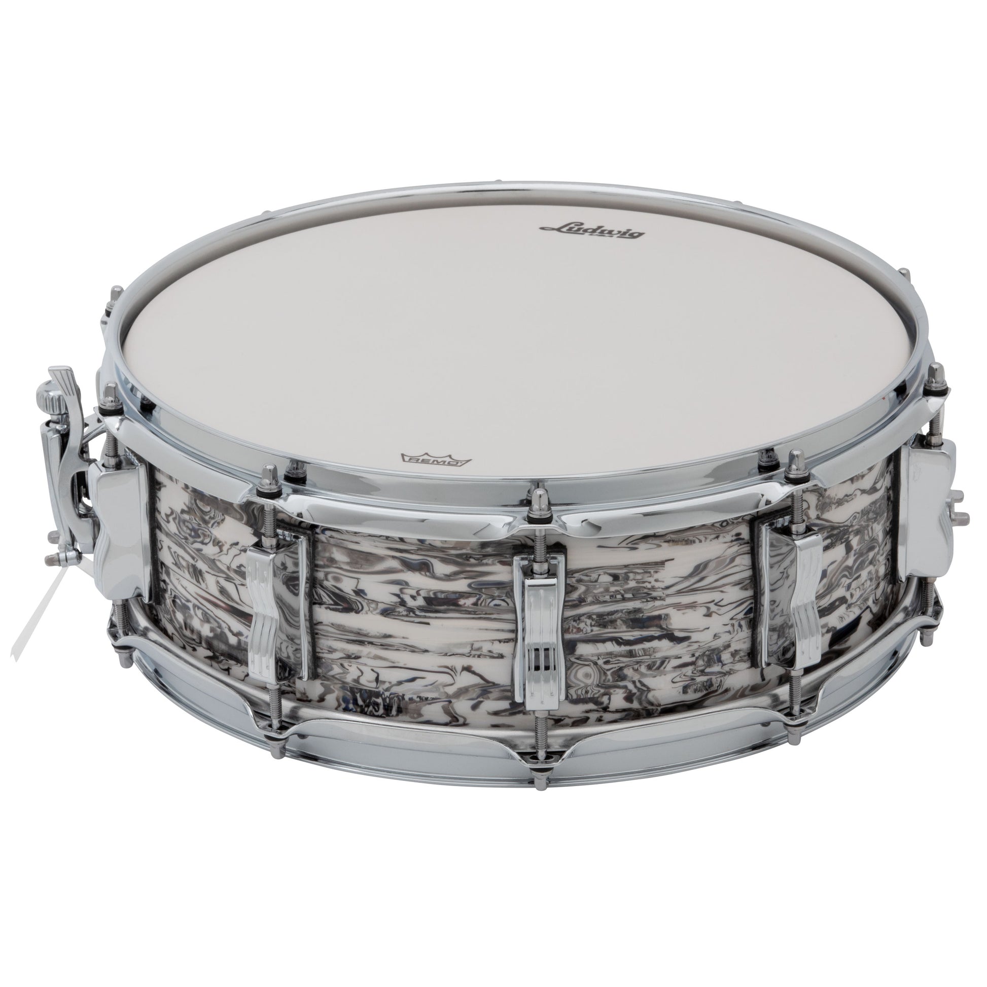 Ludwig Classic Maple Downbeat 14x5" Snare Drum - White Abalone - One Only