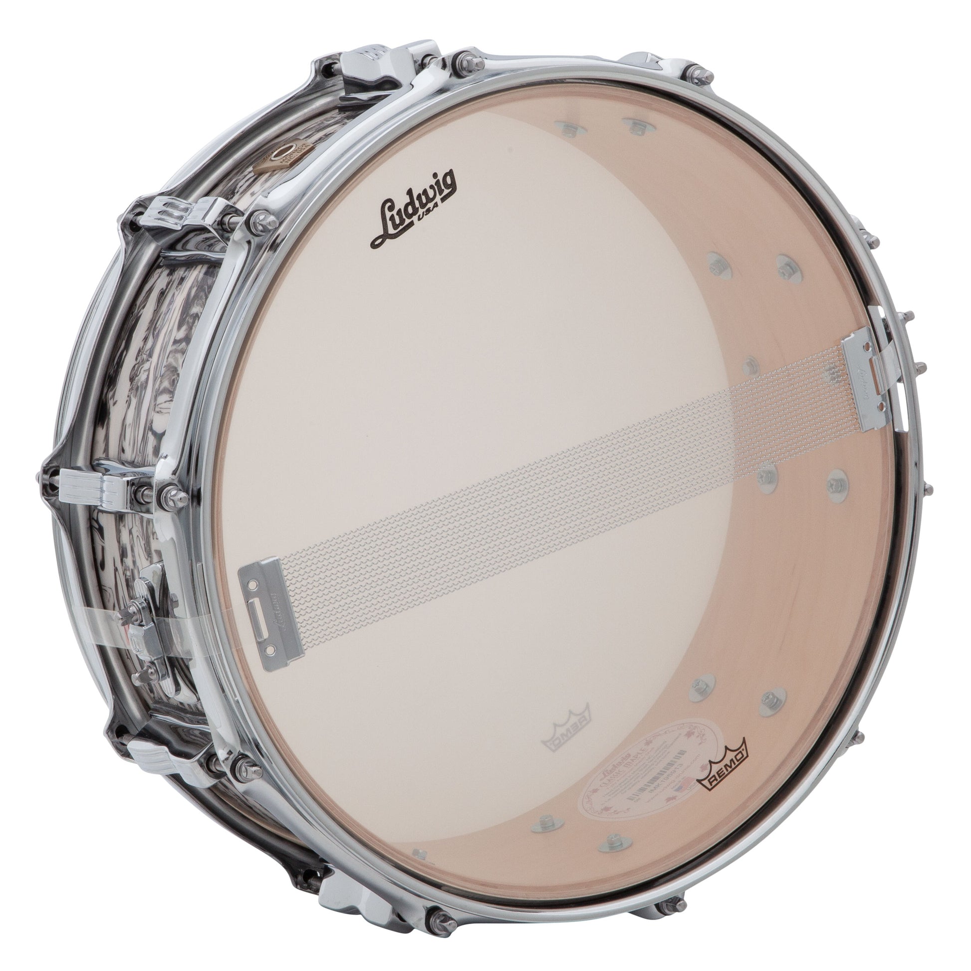 Ludwig Classic Maple Downbeat 14x5" Snare Drum - White Abalone - One Only