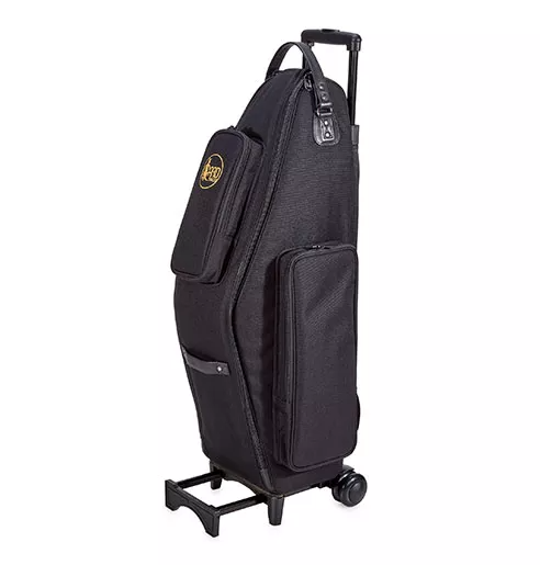 Gard Bags 105-WBFSK Tenor Sax (Tenor Sax / Alto Sax / Soprano Sax) Wheelie (HC+OS+W+BP) - Synthetic L/T Black