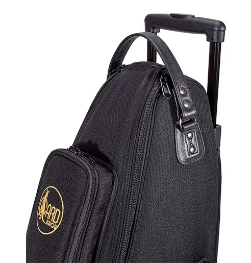 Gard Bags 105-WBFSK Tenor Sax (Tenor Sax / Alto Sax / Soprano Sax) Wheelie (HC+OS+W+BP) - Synthetic L/T Black