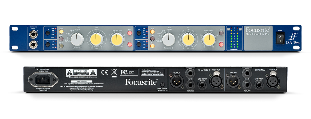 Focusrite ISA TWO 2ch Microphone Preamp