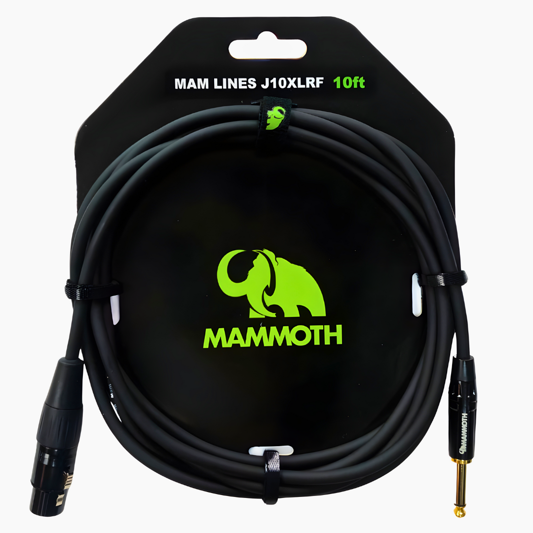 Mammoth MAM Lines J10XLRF - Audio Cable - 10Ft - Mono Jack to XLR Female
