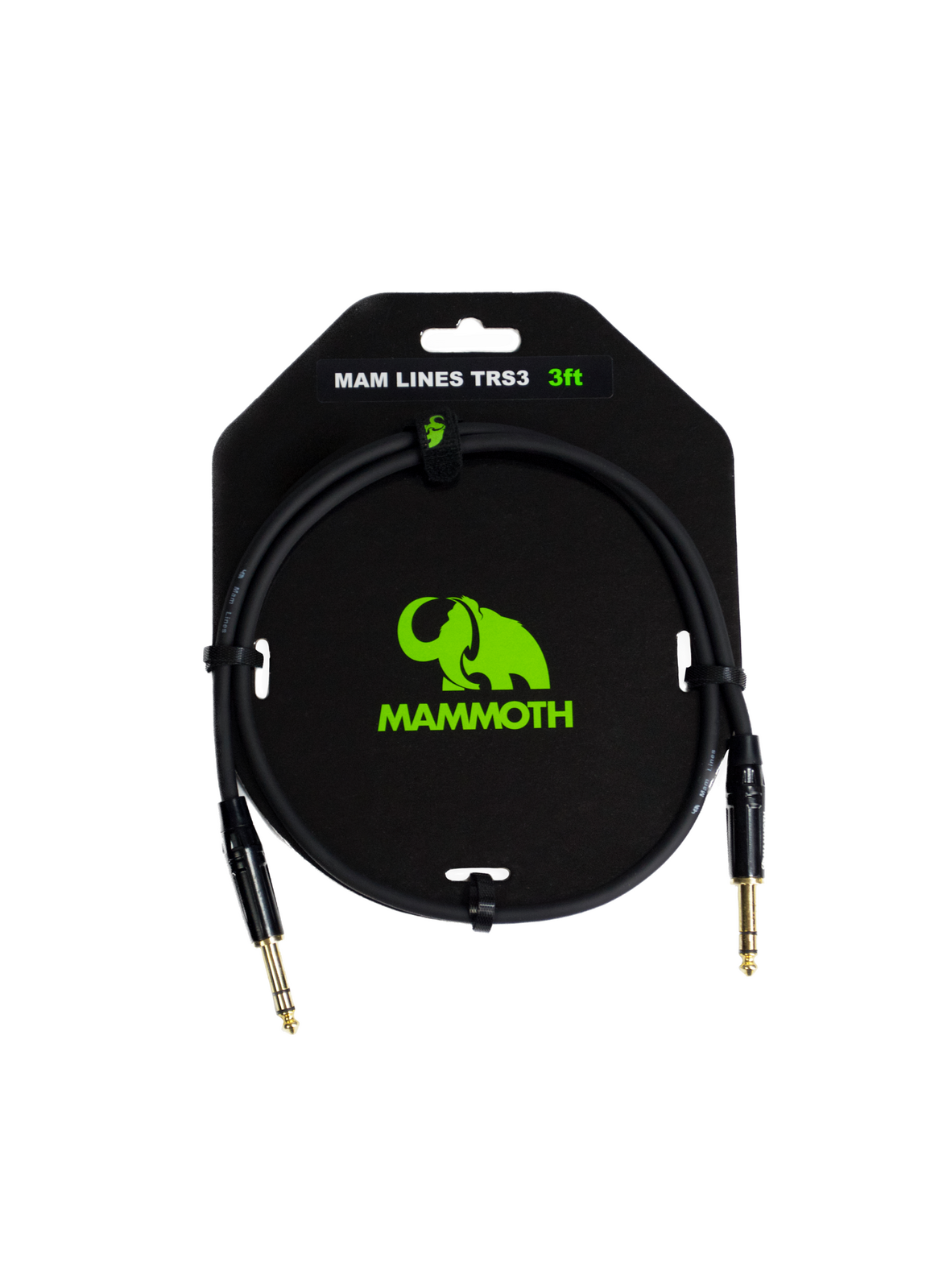 Mammoth MAM LINES TRS3 Audio Cable - TRS-TRS - 3ft
