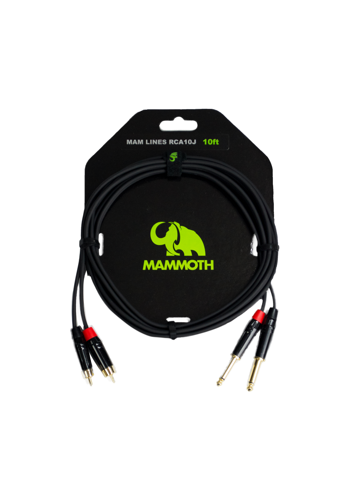 Mammoth MAM LINES RCA10J Audio Cable - Dual RCA - Dual Jacks - 10ft