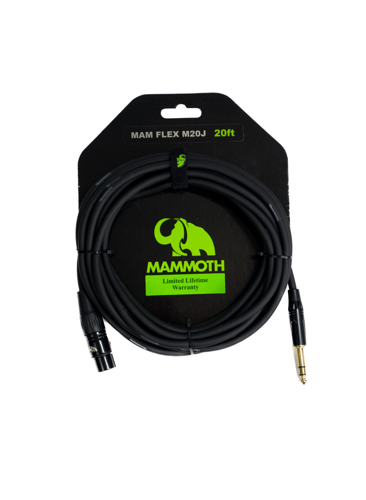 Mammoth MAM FLEX M20J Microphone Cable - 20ft (XLR - 1/4" Jack)