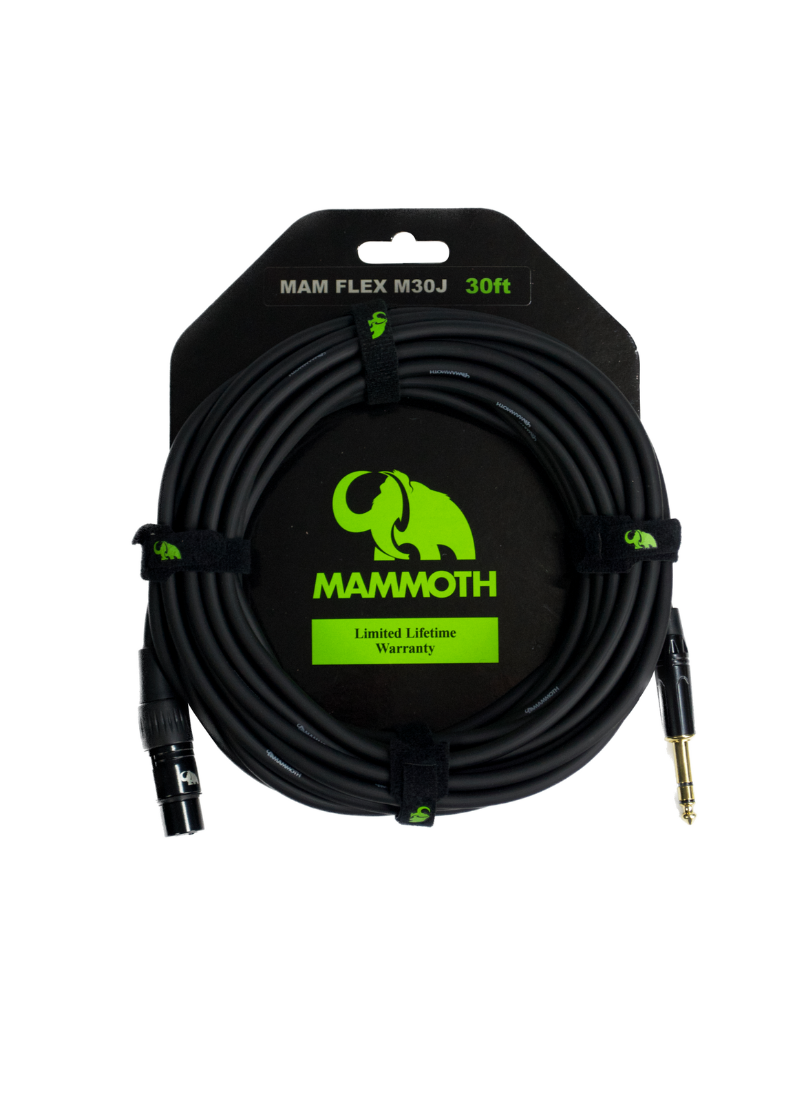 Mammoth MAM FLEX M30J Microphone Cable - 30ft (XLR - 1/4" Jack)