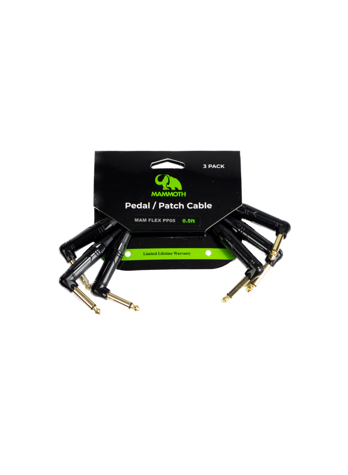 Mammoth MAM FLEX PP05 Pedal Patch Cables - 3-pack - 0.5ft