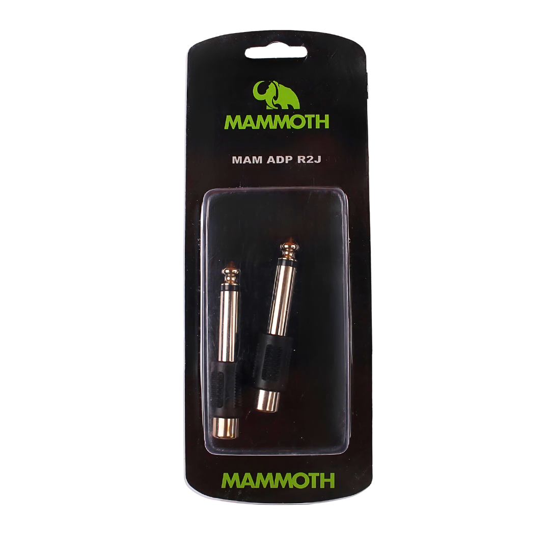 Mammoth MAM Adp R2J - Adaptor - RCA to 1/4 Mono - 2 Pieces