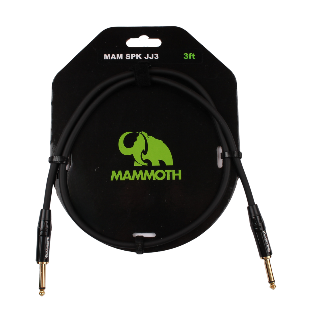 Mammoth MAM Spk JJ3 - Speaker Cable - 3Ft - Jack to Jack