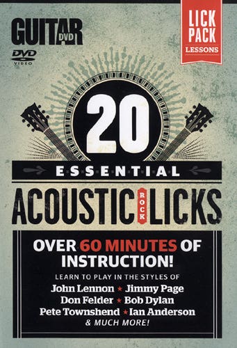 20 Essential Acoustic Rock Licks Dvd