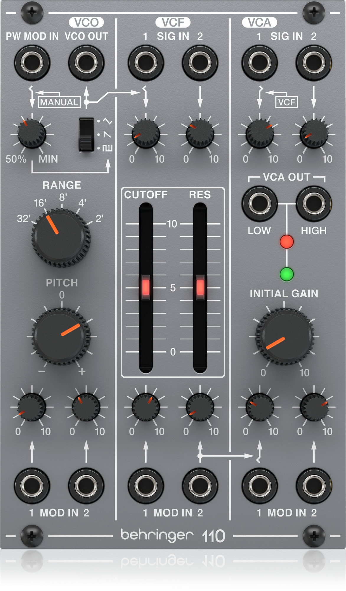 Behringer VCO / VCF / VCA Analog Eurorack Module 110