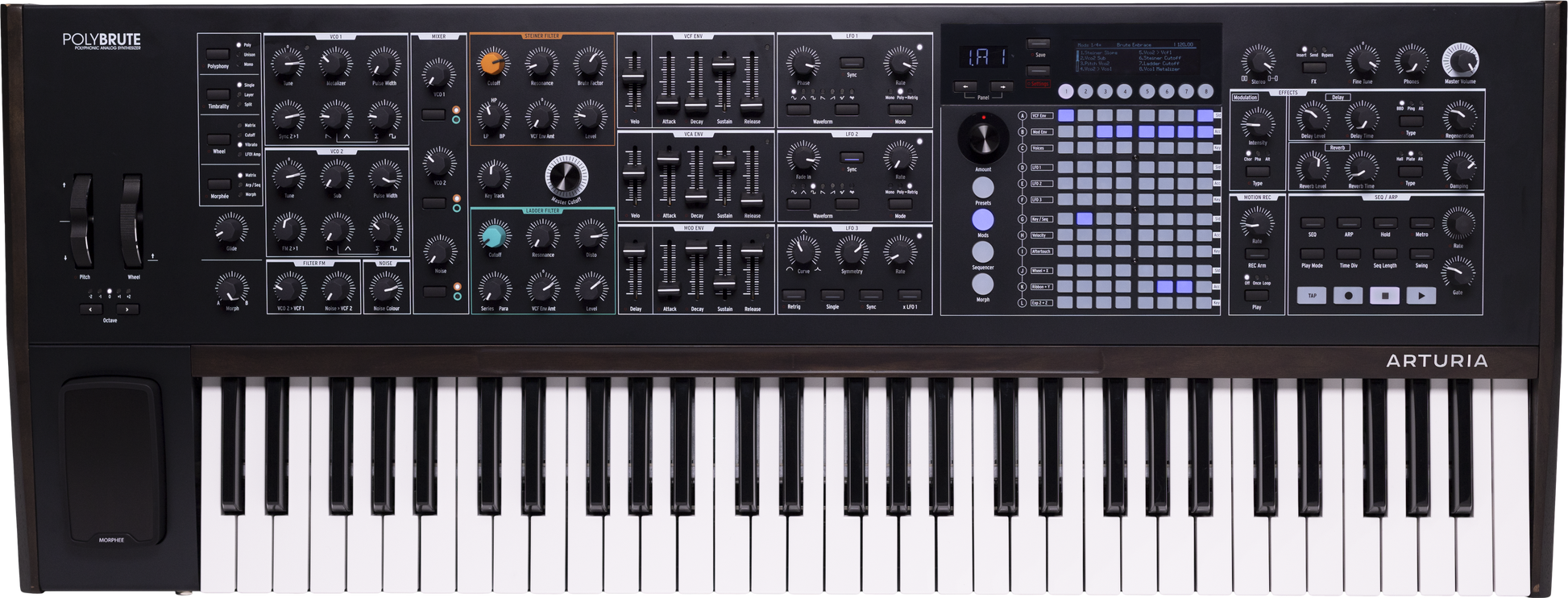 Arturia PolyBrute NOIR Morphing Analog Poly Synth - Limited Edition