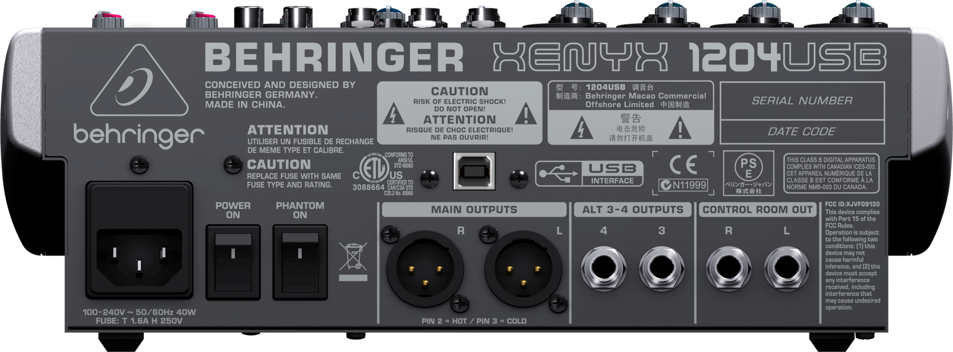 Behringer XENYX 1204USB mixer