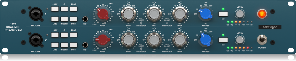 Behringer 1273 2ch Mic Preamp + EQ