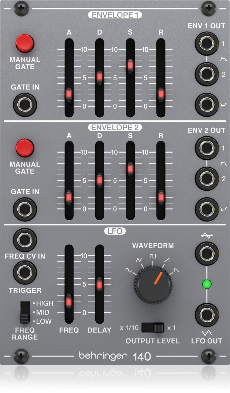 Behringer 140 Analog Dual Envelope/LFO Eurorack Module