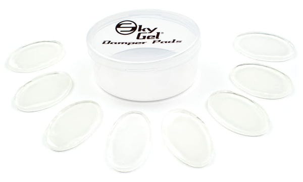 SkyGel Drum Damper Pads - Clear (8pk)