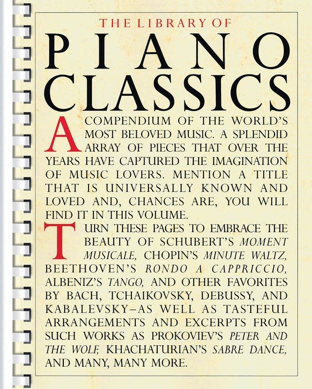 Library Of Piano Classics