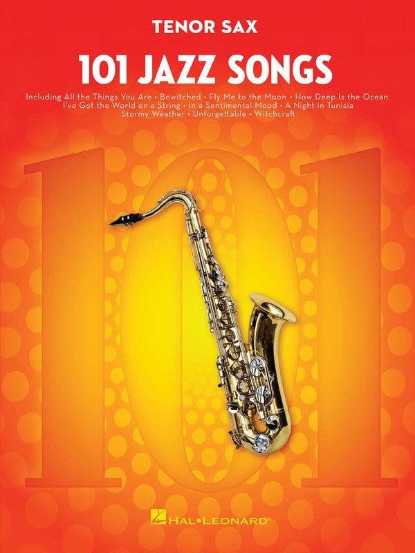 101 JAZZ SONGS FOR TENOR SAX / VARIOUS  (HAL LEONARD)