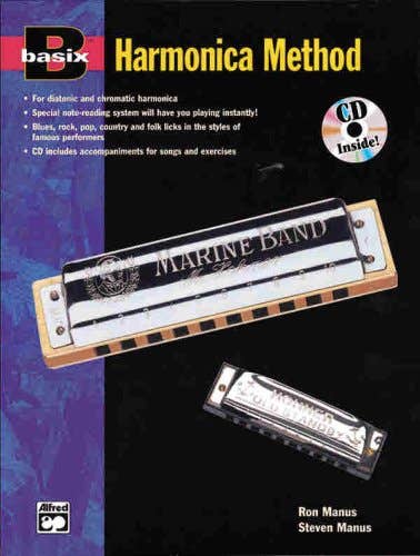 Basix Harmonica Method Bk/Ecd
