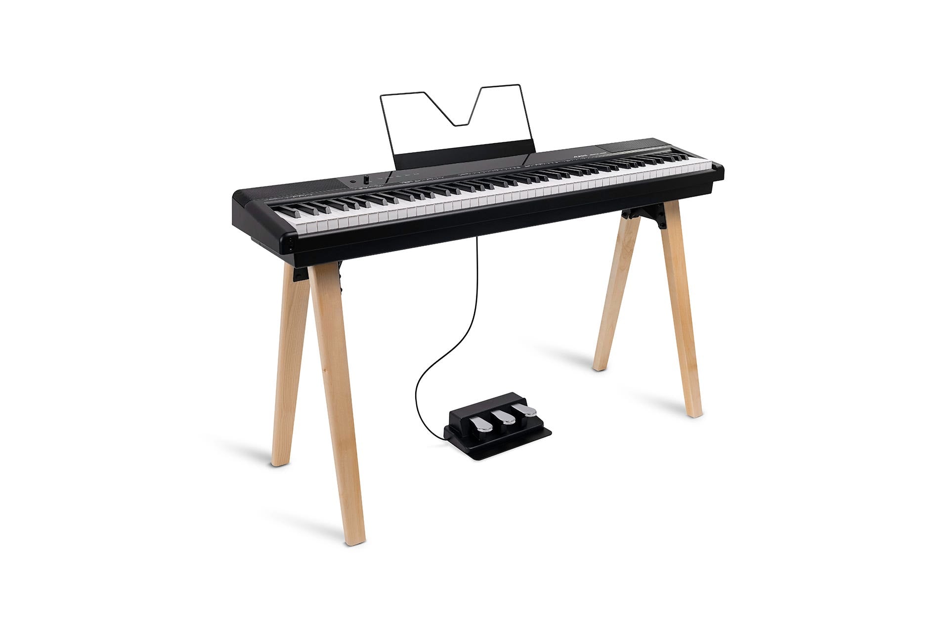 Alesis RECITALHOME 88-Key Contemporary Digital Piano w/Wood Stand - Black