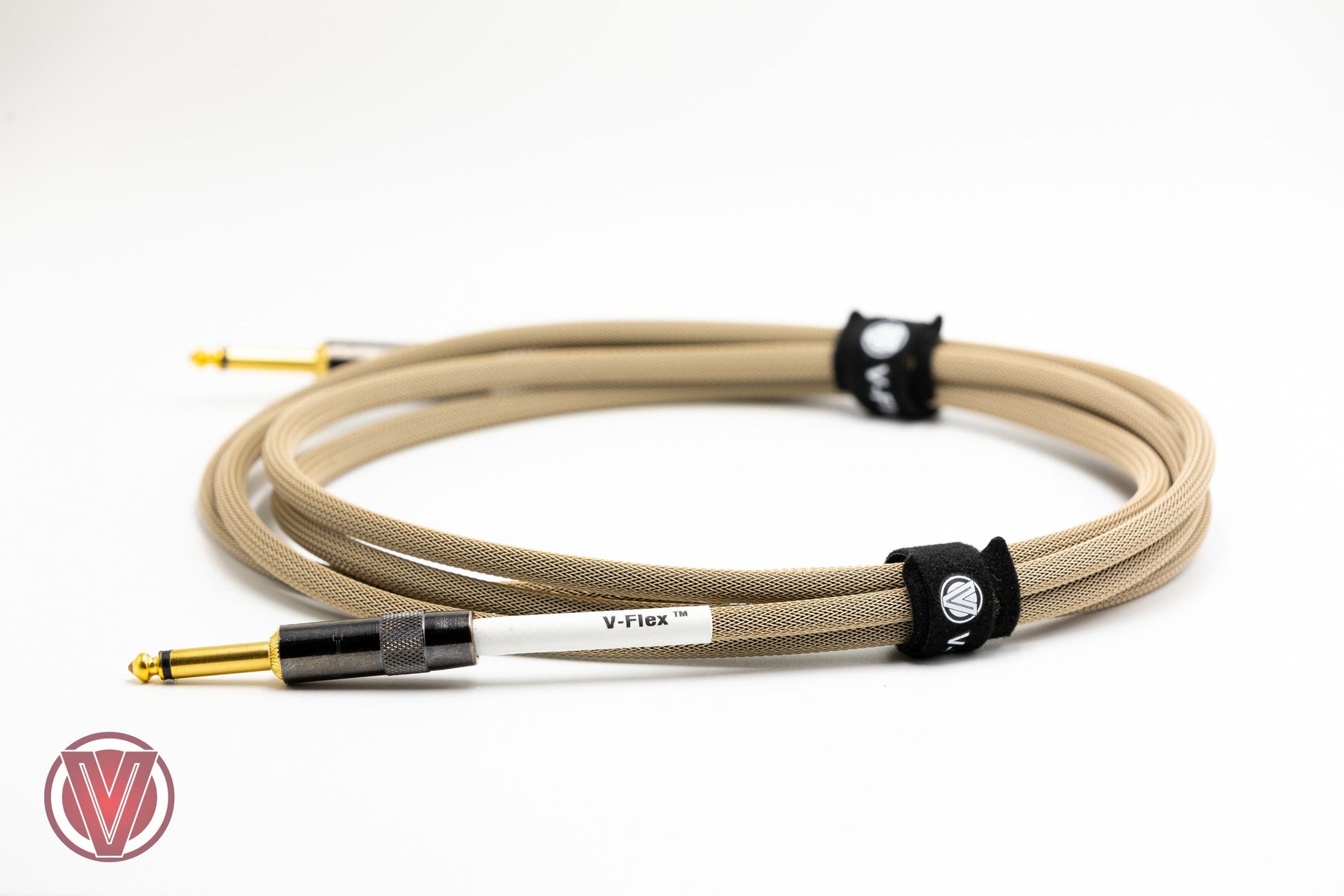 Voltage V-Flex Instrument Cable - 3m - Straight Jacks - Wheat (VFLEXW3SS)