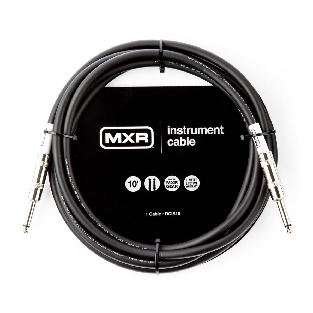 MXR Standard 1/4" Jack-Jack Instrument Cable - 10ft