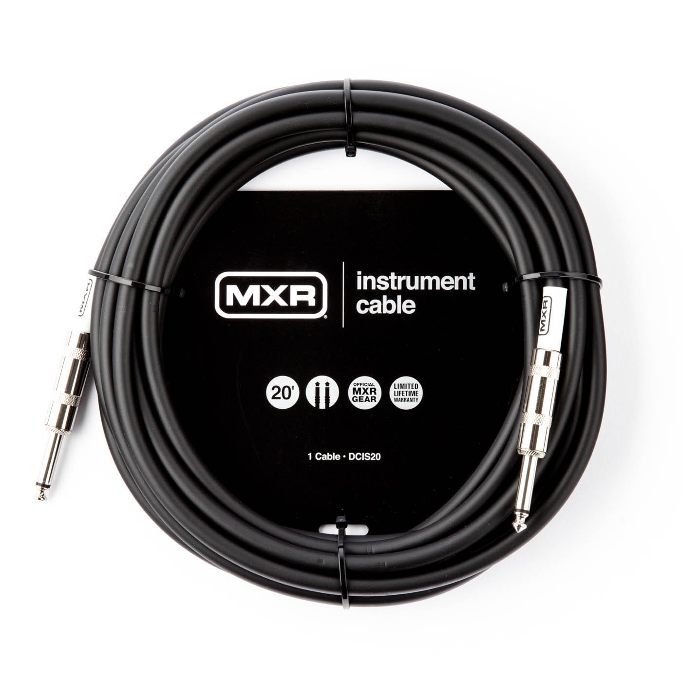 MXR Standard 1/4" Jack-Jack Instrument Cable - 20ft