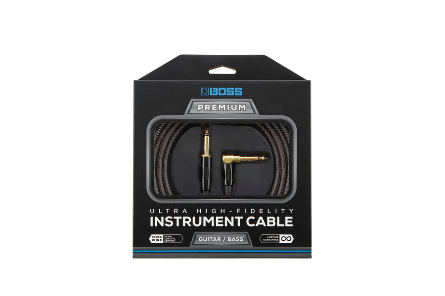 Boss BIC-P18A Premium Instrument Cable - 18ft (Straight - Angled)