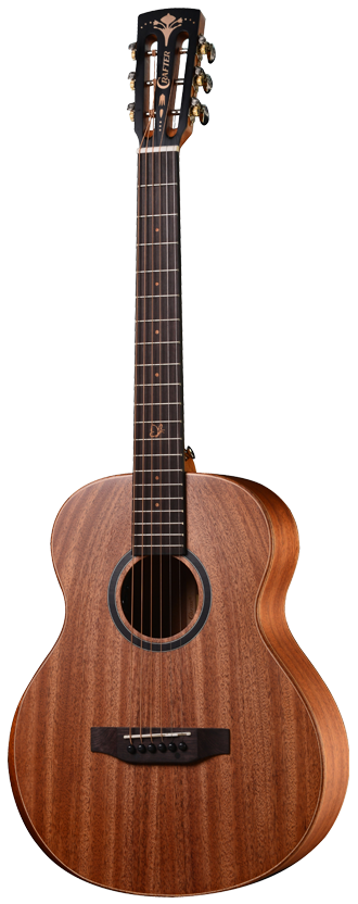 Crafter MINO/ALM Mini Acoustic Electric Guitar w/Gigbag - Mahogany
