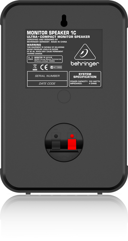 Behringer 1C-BK Passive Monitor Speakers (Pair)