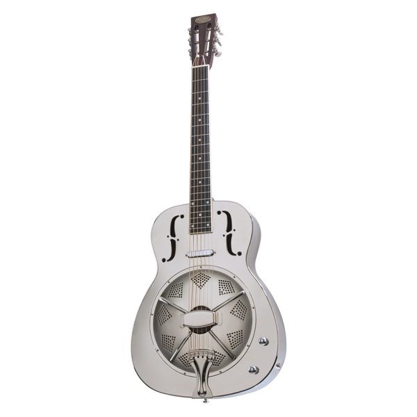Bourbon Street BSR-1C-N Resonator w/Pickup + Case - Polished Nickel Finish