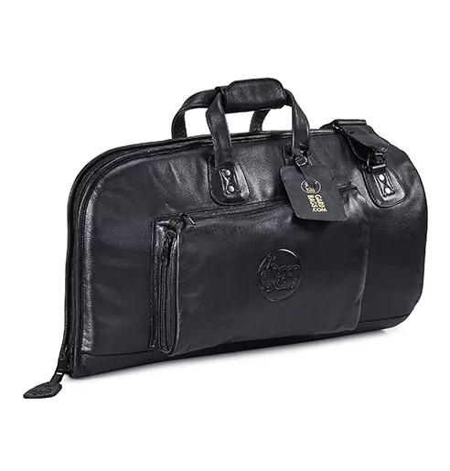 Gard Bags 2-MLK Single Flugelhorn Gig Bag (HC+OS+BP) - Black Leather