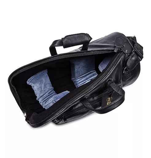 Gard Bags 2-MLK Single Flugelhorn Gig Bag (HC+OS+BP) - Black Leather