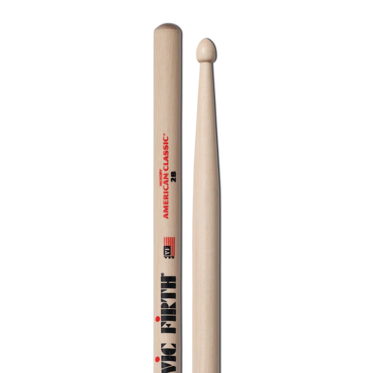 Vic Firth 2B Wood Tip Drumsticks