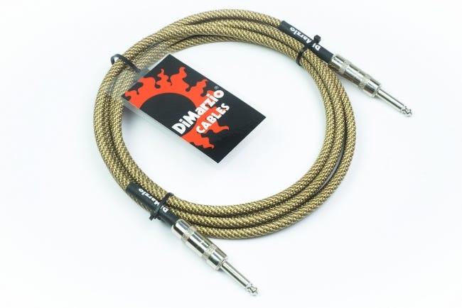 Dimarzio Braided Instrument Cable 10ft (3m) - Vintage Tweed