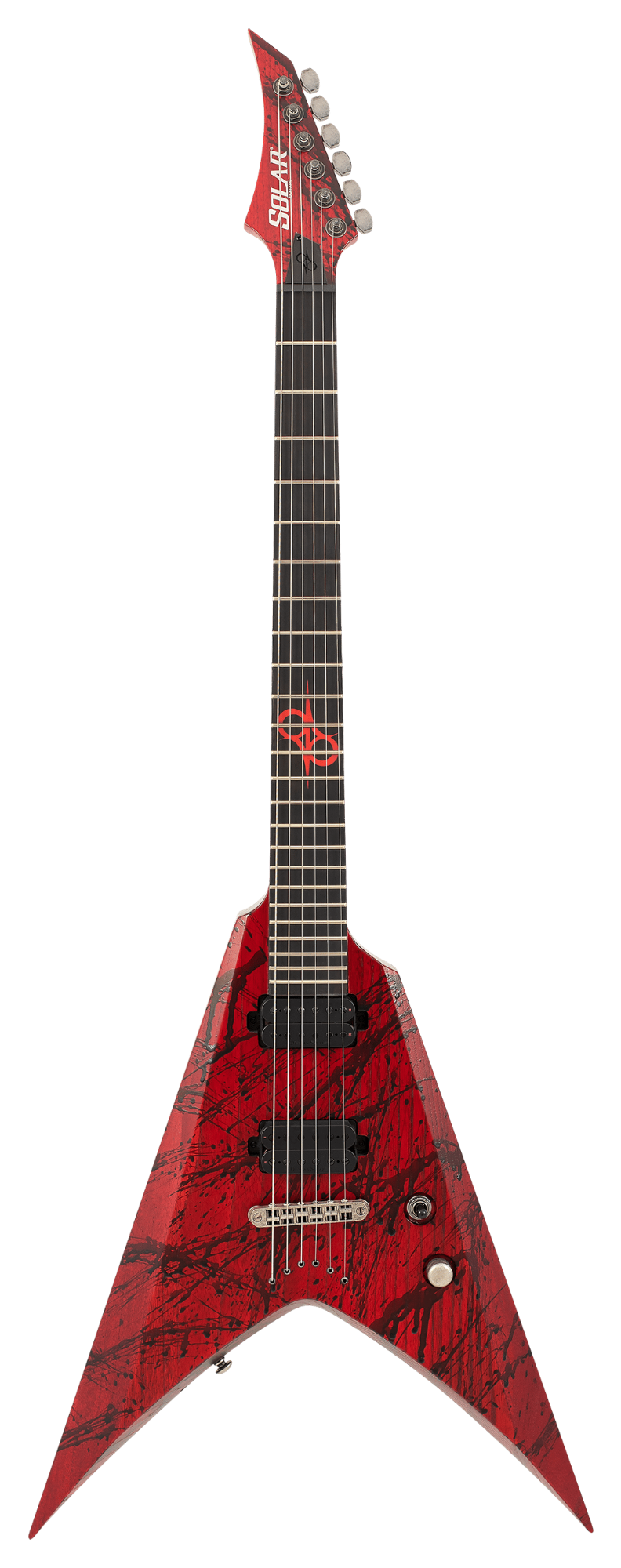 Solar V2.6 Canibalismo+ Electric Guitar - Blood Red Open Pore