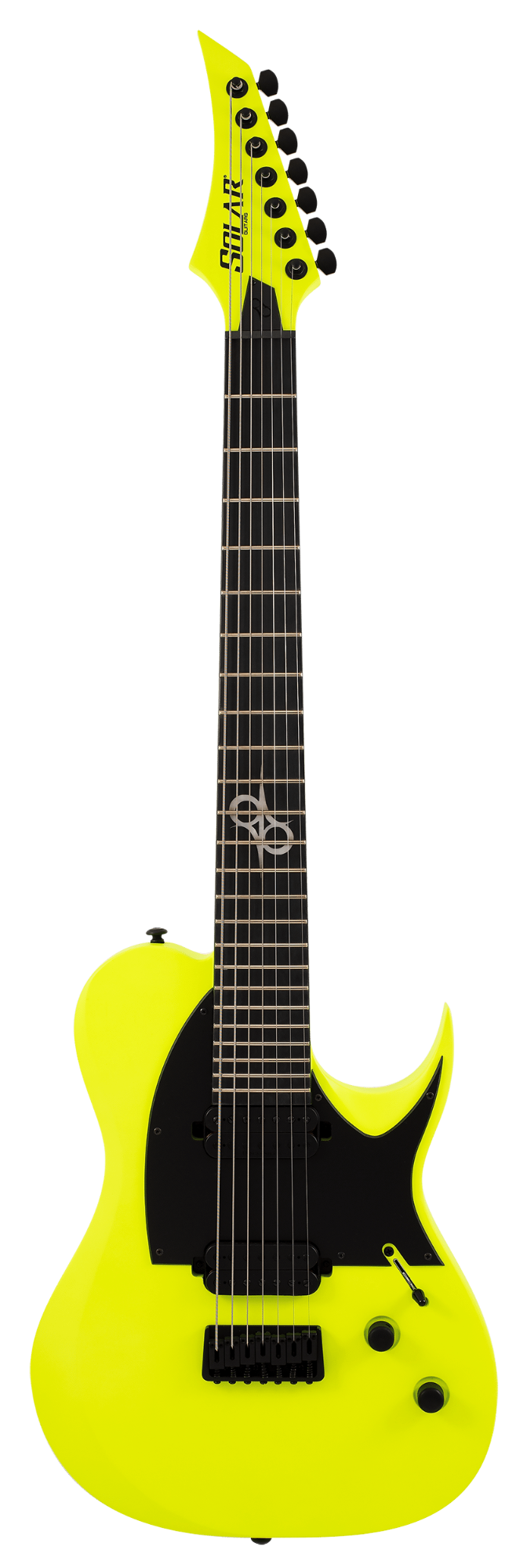 Solar T2.7LN+ 7-String Electric Guitar - Lemon Neon
