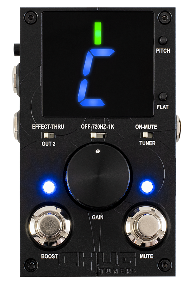 Solar CHUG TUNER+ Stage Tuner + Boost Pedal