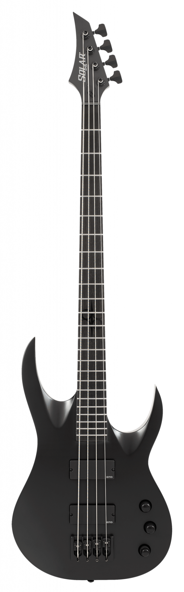 Solar A1.4C 4 String Electric Bass - Carbon Black Matte