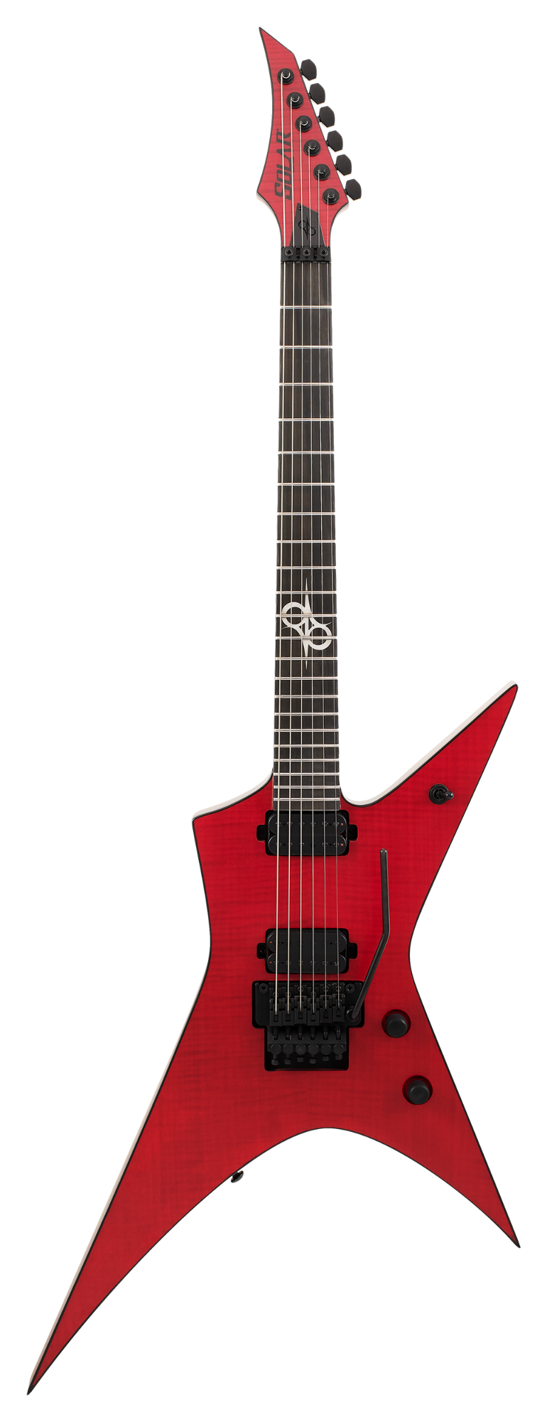 Solar XF1.6FRFBR+ Electric Guitar - Flame Blood Red Matte