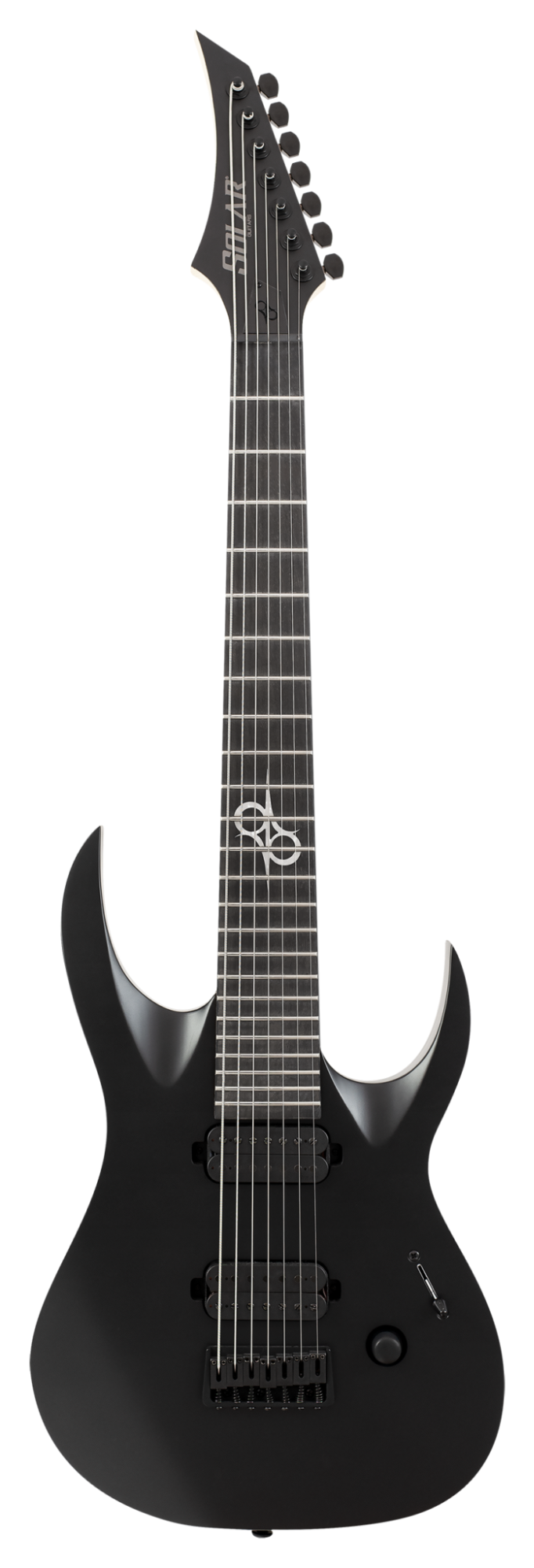 Solar AB2.7C 7-String Electric Guitar - Carbon Black Matte
