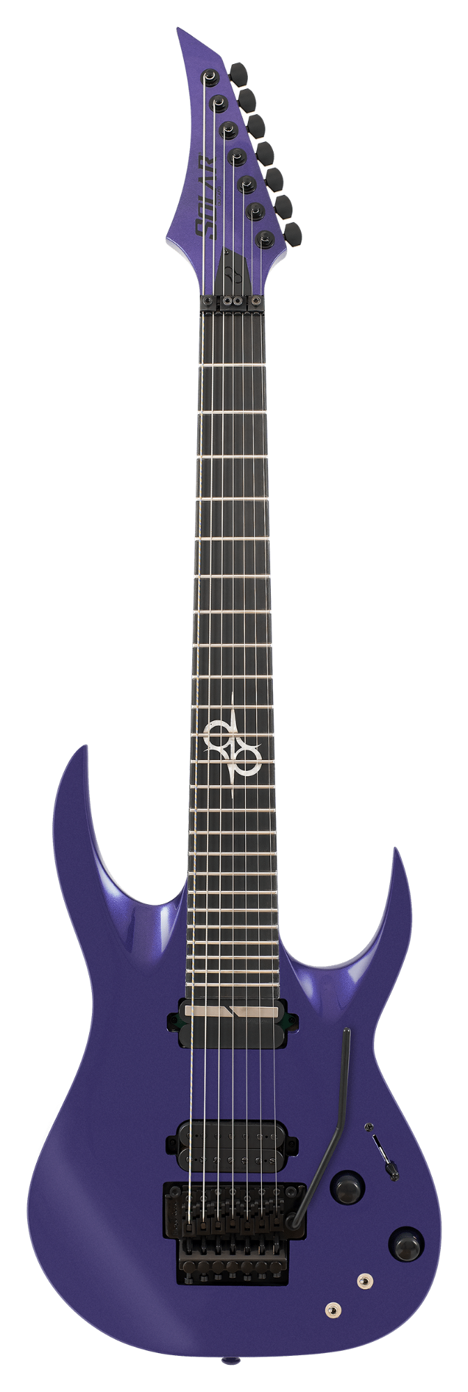 Solar A1.7FRPM Sustainiac+ 7-String Electric Guitar - Purple Metallic Gloss