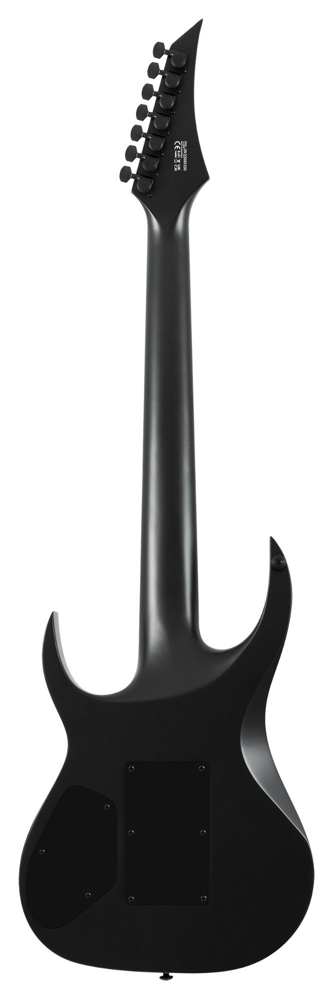 Solar A1.7FR Svart+ 7-String Electric Guitar - Svart Carbon Black Matte