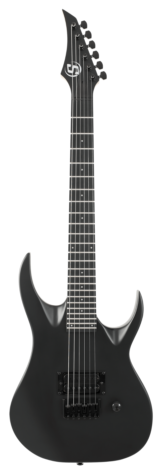 S by Solar AB4.61MC 22.5" Scale Electric Guitar - Carbon Black Matte