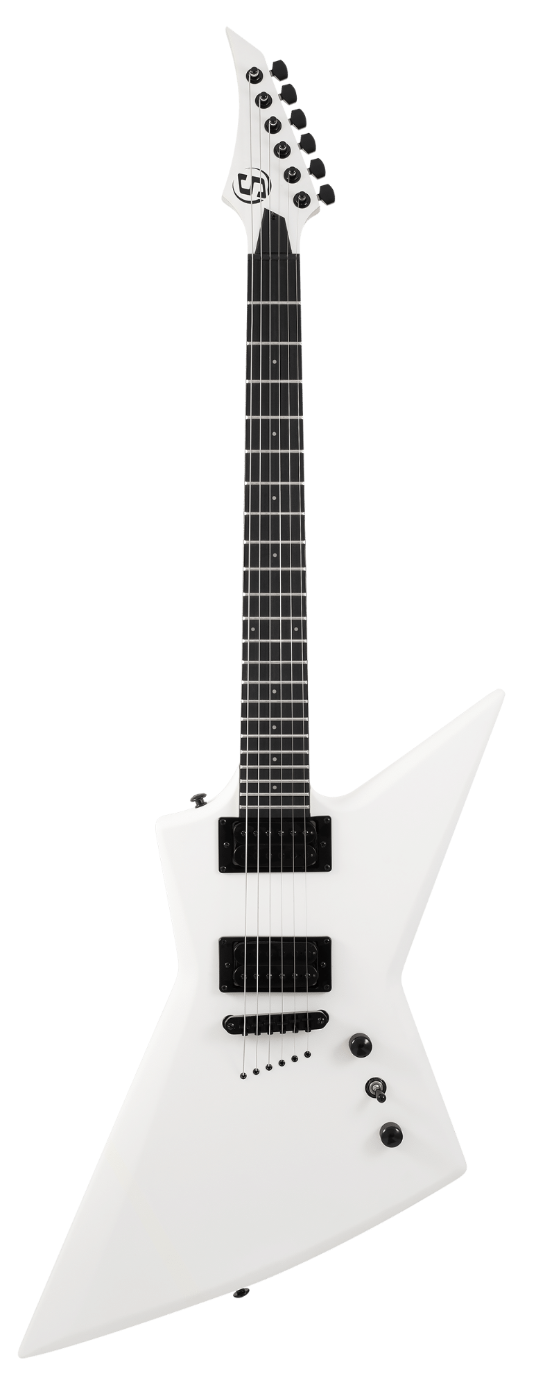 S by Solar EB4.6W Electric Guitar w/Gigbag - White Matte